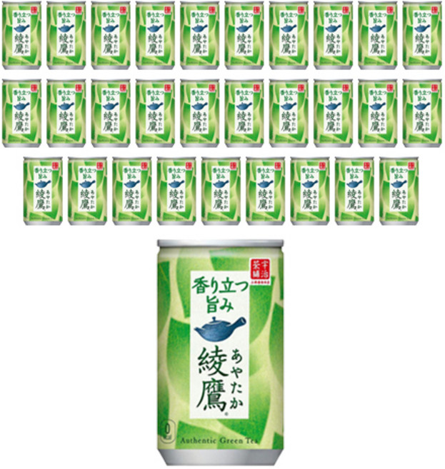 [백화점입점] 아야타카 녹차 캔 일본 티 음료 차 음료수 green tea, 30개, 160ml