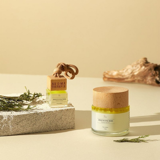 [1+1세트] 피톤치드 디퓨저 방향제 머리 안아픈 고급스러운향 선물OK 자동차 거실 방 욕실 어디든 고급스러운 향 디퓨저, 2개, 10ml, 차량용