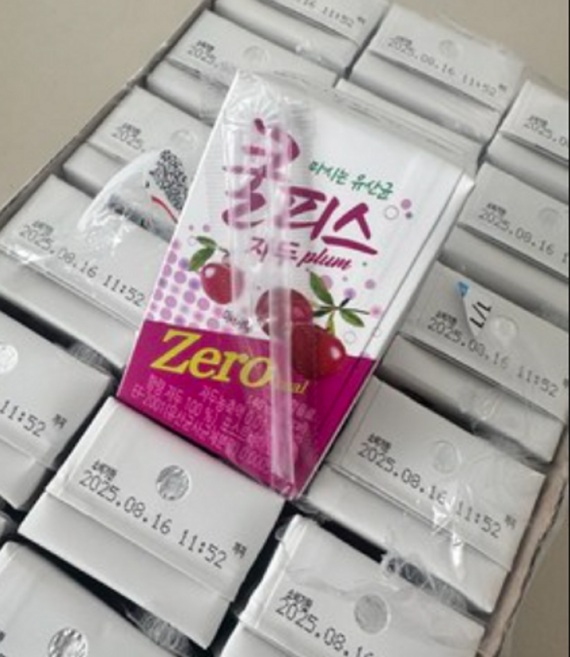 동원 쿨피스 제로 테트라 자두, 140ml, 96개