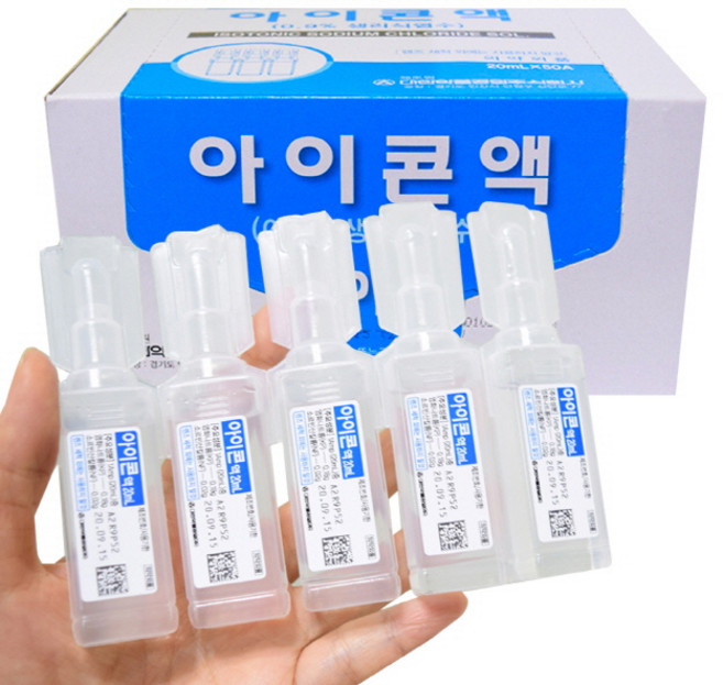 대한약품공업주식회사 아이콘액 염화나트륨 렌즈세정액, 20ml, 50개