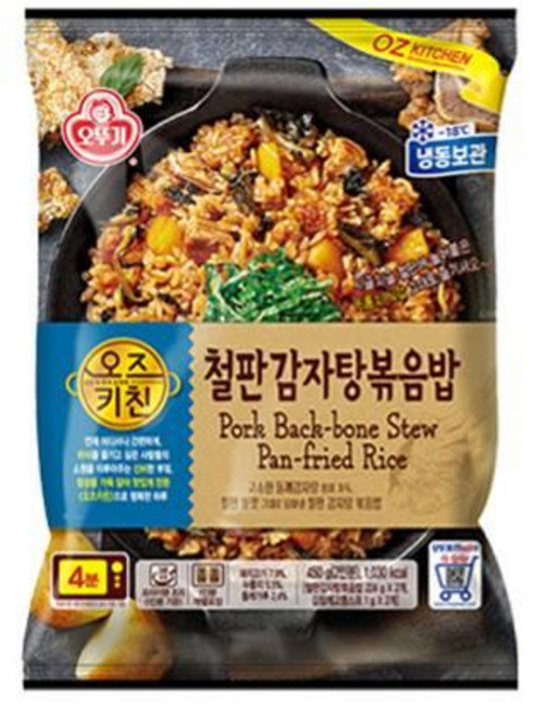 오뚜기 오즈키친 철판감자탕볶음밥, 7개, 450g