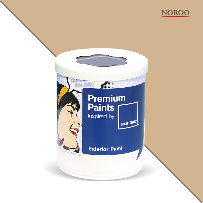 노루페인트 팬톤 외부용 실외 벽면 무광 페인트 1L, 15-1220 Latte, 1개