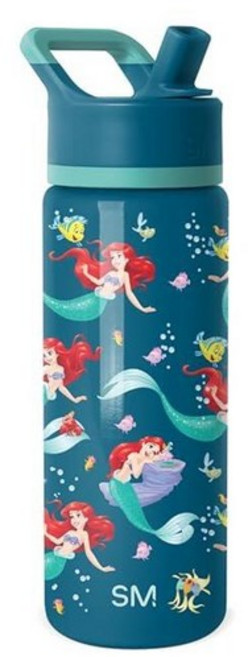 Simple Modern Kids Summit Water Bottle with Straw Lid |Bluey 14oz Stainless Steel Cup Insulated Tu, Disney-The Little Mermaid Arie