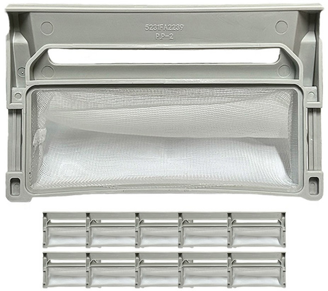 [무형광] LG 세탁기 거름망 대 먼지 통돌이 세탁망 제거 호환, 10개, 혼합