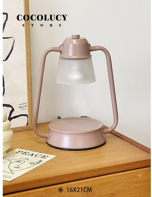 일본식 복고풍 캔들워머 무드등 조명 아로마 테라피, 핑크(조광가능)