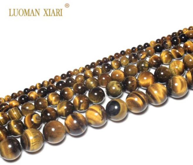쿠쿠스토어 AAA + 100 천연 고급 타이거 아이 스톤 라운드 루즈 쥬얼리 만들기 Diy 팔찌 목걸이 4//8/10/12, 01 4mm about 90pcs