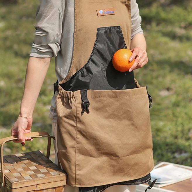 남성 여성 작업용 주머니 수확 앞치마 나물채취앞치마, 1개