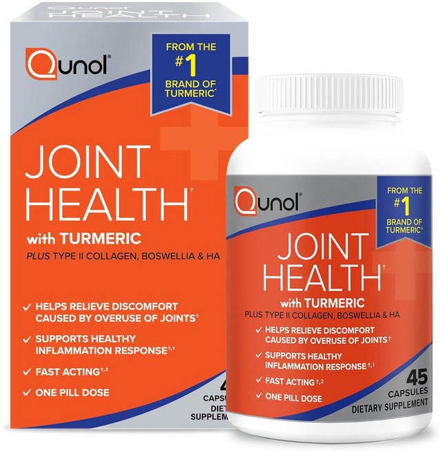 Qunol Qunol 關節保健薑黃膠囊, 1個, 45錠