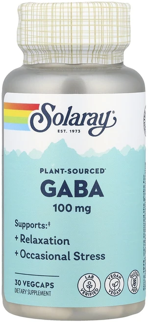 새해 첫좋은선물 Solaray 식물성 GABA 100mg 베지 캡슐 30정 제대로 할인합니다, Solaray식물성GABA100mg베지캡슐30정, 1개 - 쿠팡