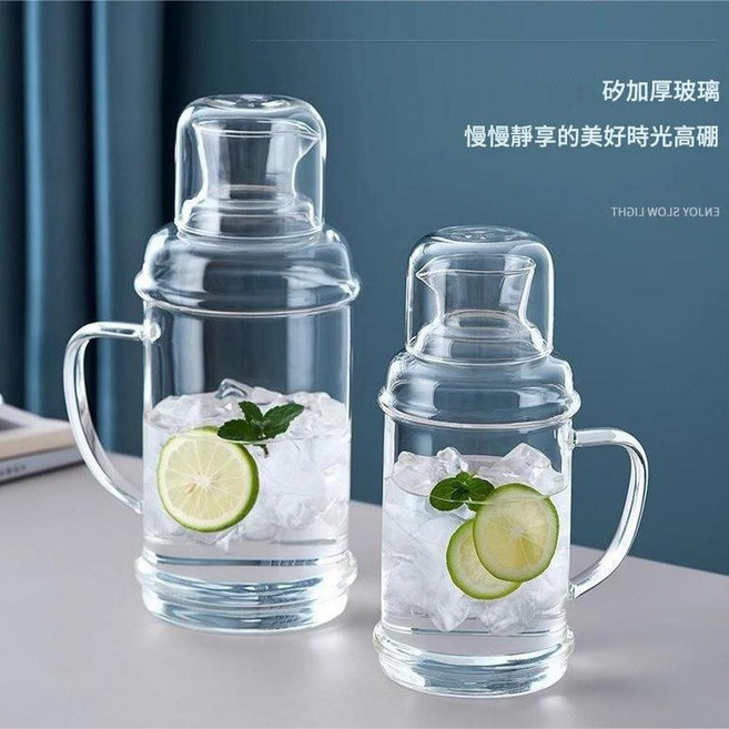 復古高硼矽玻璃冷水壺 1100ml, 淨版1100ml, 1套, 1100L