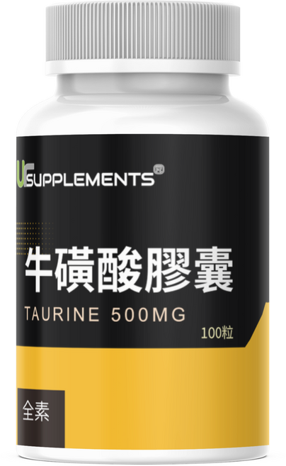 USUPPLEMENTS 牛磺酸膠囊 全素配方, 78g, 1個, 100顆