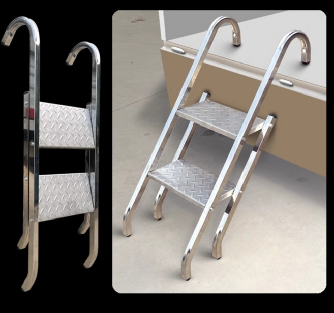 접이식 사다리 스텐 가정용 차량용 용달 화물차 택배차 트럭, A.형 단수 사이즈 이미지 참조