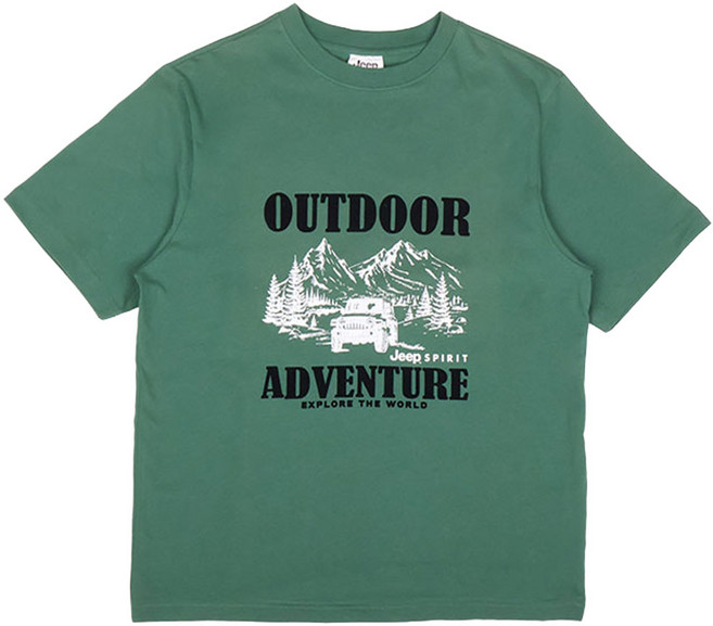 지프 공용 빅 프린트 반팔 티셔츠 JO2TSU208