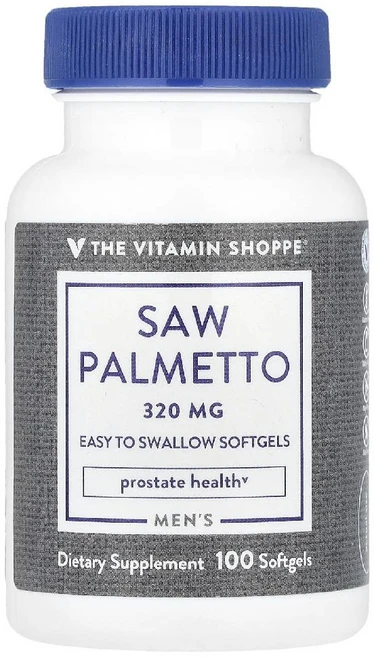 The Vitamin Shoppe 남성용 쏘팔메토 320mg 소프트젤 100정 Shoppe (더 비타민 샵), The Vitamin Shoppe, 남성용 쏘팔메토,, 1개 - 쿠팡