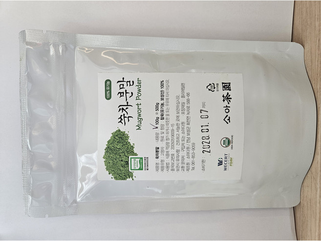 유기농 쑥가루 쑥차분말 100g(보성산), 1개, 100g, 1개입