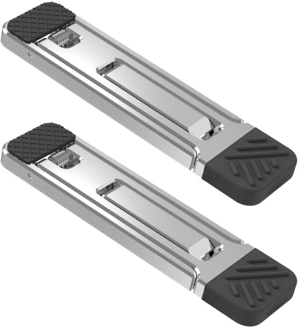 金士曼 黏貼式隱形手機筆電支架 輕薄摺疊多角度調節 防滑穩固散熱架 二支裝, 1個