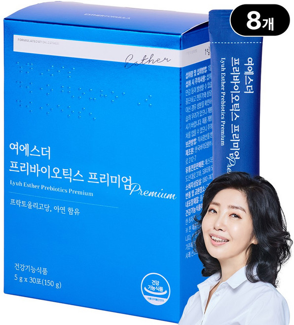 [본사직영] 여에스더 프리바이오틱스 프리미엄 국민영양 프로젝트, 150g, 8개