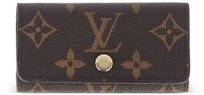 루이 비통 중고 4 키 플랩 클로저 모노그램 캔버스 키홀더