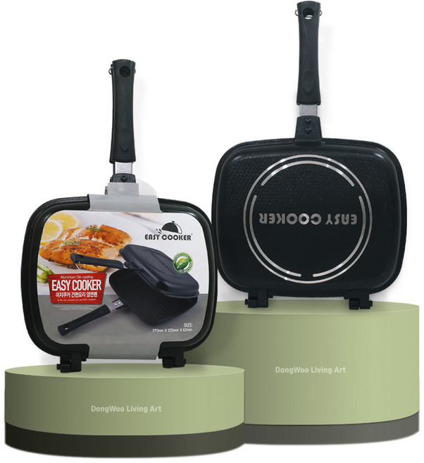 마미스타 국산 간편요리 양면팬 가스레인지용, 간편요리양면팬 가스용, 1개