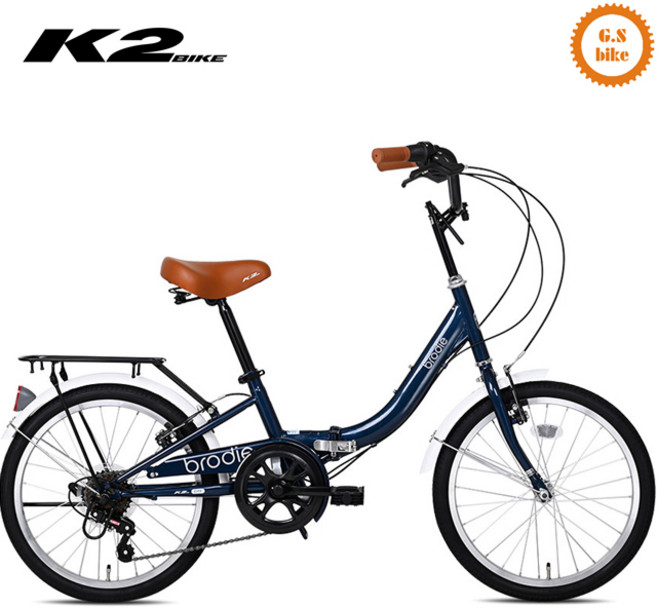 케이투바이크 접이식자전거 미니벨로 브로디 20인치 7단, 펄네이비, 1개, 148cm, 미조립