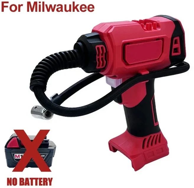 무선 자동차 타이어 공기 압축기 밀워키 에어 펌프 호환 18V 배터리 마키타 듀월트, 01 NoBattery