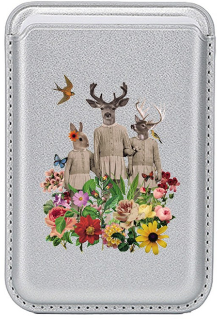 파인티샵 맥세이프 호환 카드 지갑 교통카드 홀더 디자인 케이스 강력 자석 3장 수납