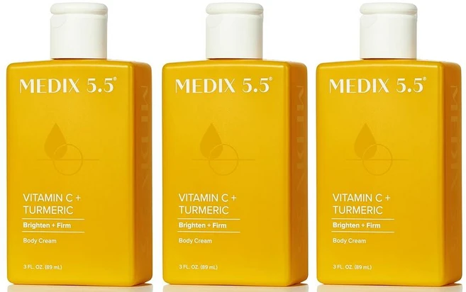 MEDIX 5.5 비타민 C 크림 바디 로션 및 페이스 모이스처라이저 | 여성 남성용 안티에이징 로션은 어두운 반점 주름 고르지 않은 피부 톤을 부드럽게 해줍니다. 85g3온, 1, 89ml - 쿠팡
