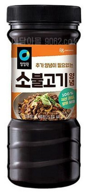 청정원 소불고기양념 840g 1박스(12개), 12개