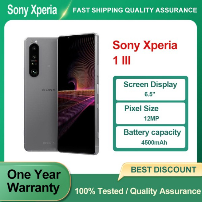 리퍼비시 언락 소니 엑스페리아 1 III 오리지널 WIFI 지문인식 12MP 6.5인치 폰 5G 양호한 상태, 01 256그램, 01 China Mainland, 02 보라색