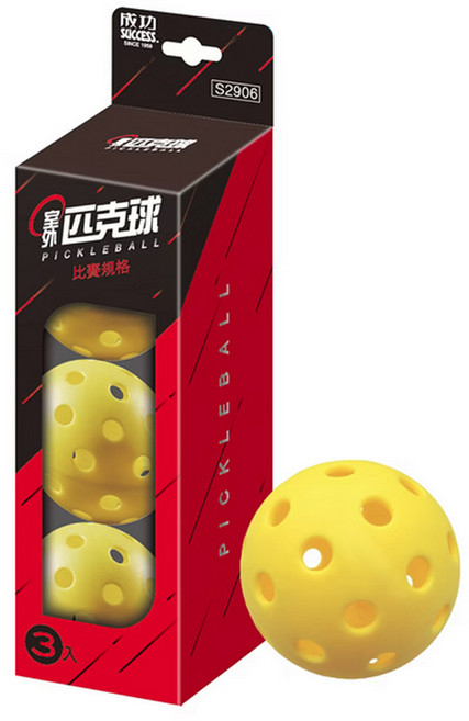 SUCCESS 匹克球拍, 室外匹克球(3入)(比賽規格), 1個