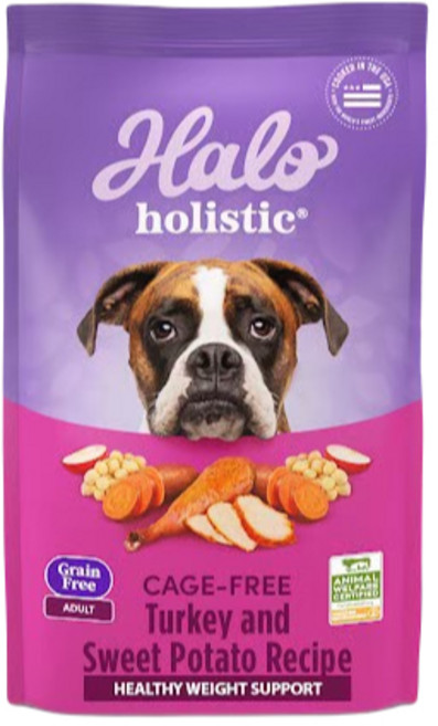 Halo 嘿囉 成犬無穀與地瓜配方 健康體重管理, 火雞, 9.54kg, 1個