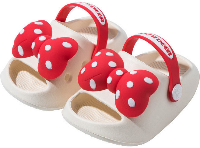 달콩슈 여아용 EVA 망토 리본 샌들 슬리퍼 DKE116