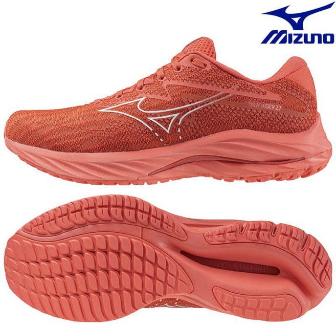 미즈노 웨이브 라이더27 운동 조깅화 마라톤 남여공용 러닝화