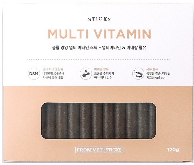 프롬벳 반려동물 순수스틱 영양제, 120g, 종합영양제, 1개