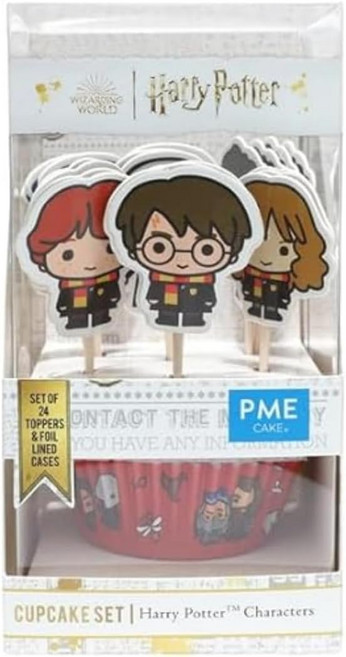 PME 해리포터 생일 컵케이크 장식 키트24개 케이스 및 토핑 세트, Characters