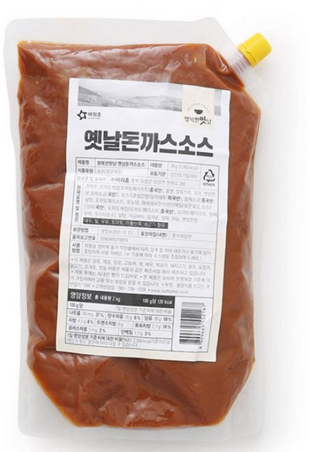 아워홈 행복한맛남 옛날돈까스소스, 2kg, 2개