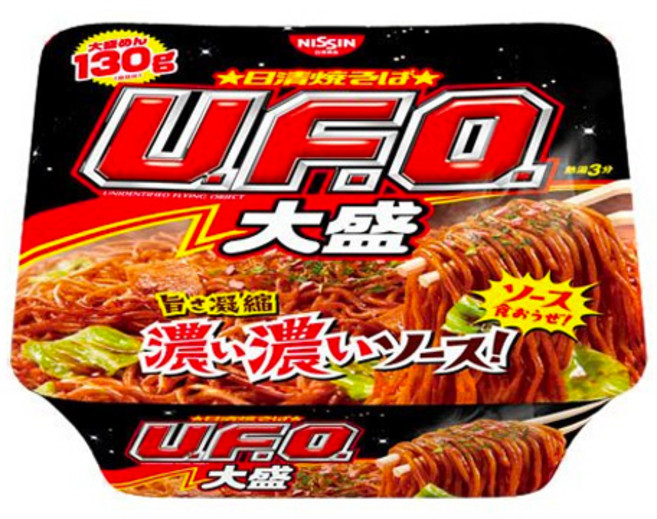 일본 Nissin Yakisoba 닛신 UFO 야키소바 라멘 컵라면 도시락 대용량 167g, 1개