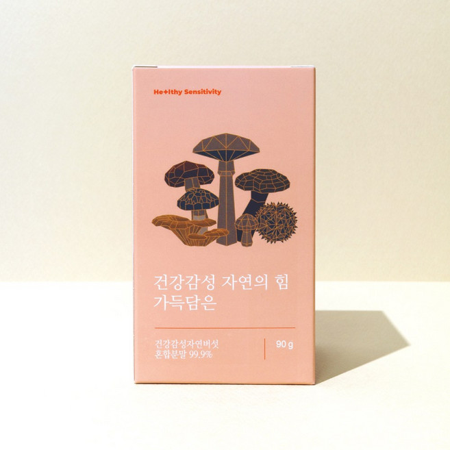 건강감성 자연의힘 가득담은 국내산 프리미엄 8종 버섯분말 90g 면역관리 유아 임산부 환자 영양식, 1개