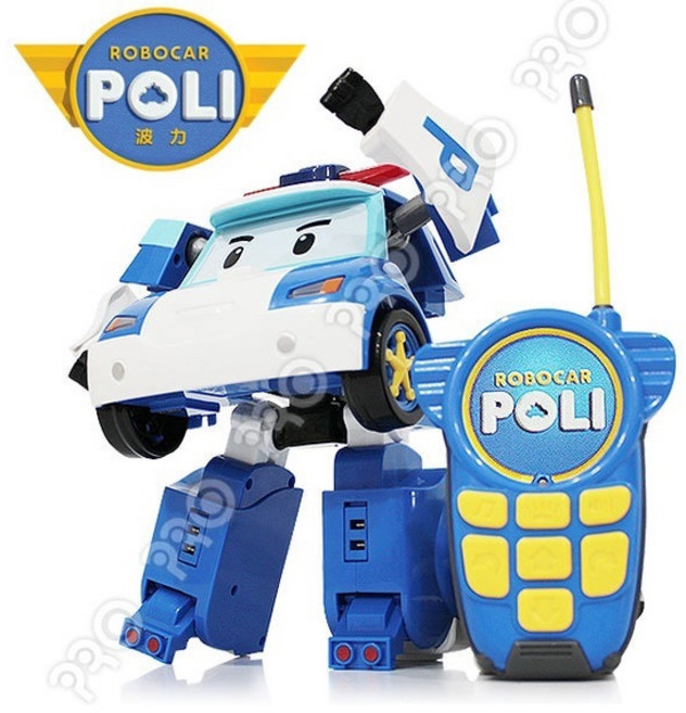 ROBOCAR POLI 10吋 變形遙控機器人 搖控車, 1個