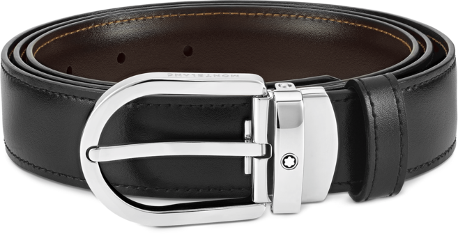 몽블랑 블랙 브라운 리버서블 벨트 128135 222371