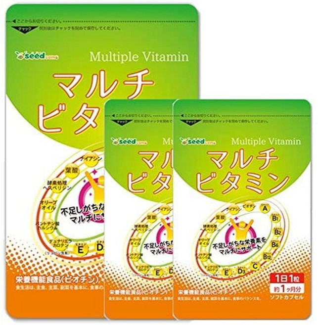 seedcoms 일본직구 씨드컴즈 종합 비타민 식품 비오틴 서플먼트 5개월 서플라이 150정, 사이즈, 1개