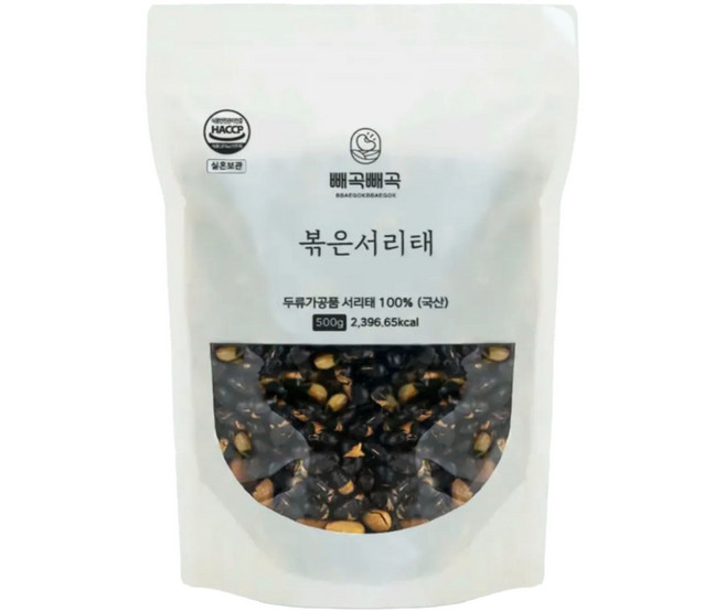 모닝팜 국산 햇콩 볶은서리태 서리태콩볶음 서리태볶음콩 서리태뻥튀기 검정콩볶음 볶음콩 볶은검은콩 속청 검정콩 검은콩뻥튀기 해썹인증 국내산100% 무첨가물, 500g, 1개