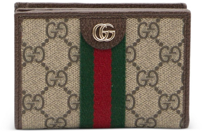 구찌 GG 수프림 스트라이프 3단 지갑