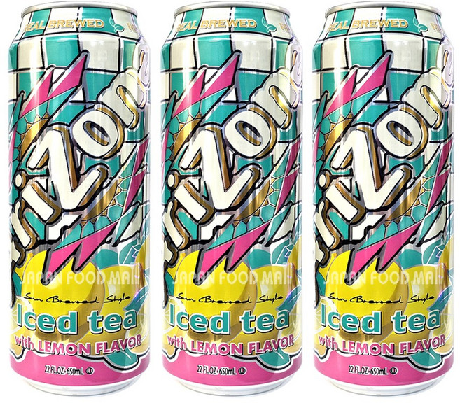 아리조나 아이스티 위드 레몬 향, 650ml, 3개