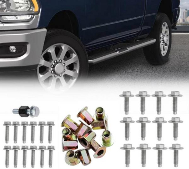 관형 사이드 스텝 하드웨어 키트 닷지 RAM 1500 2013- 풋 바 나사 자동차 악세사리 68193128AB, 1개