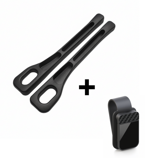 위디키 차량용 수납 확장 세트 틈새 쿠션 커버 사이드 포켓 선그라스 수납, 블랙