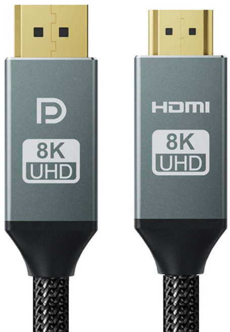 Soopii VESA 8K UHD 48Gbps DP to HDMI 2.1 단방향 변환 케이블 DH86 3m, 1개