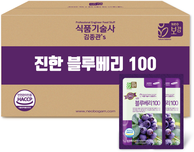 네오보감 진한 블루베리100, 4.8L, 60팩
