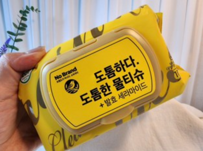 노브랜드 도톰한 물티슈, 3개, 305g