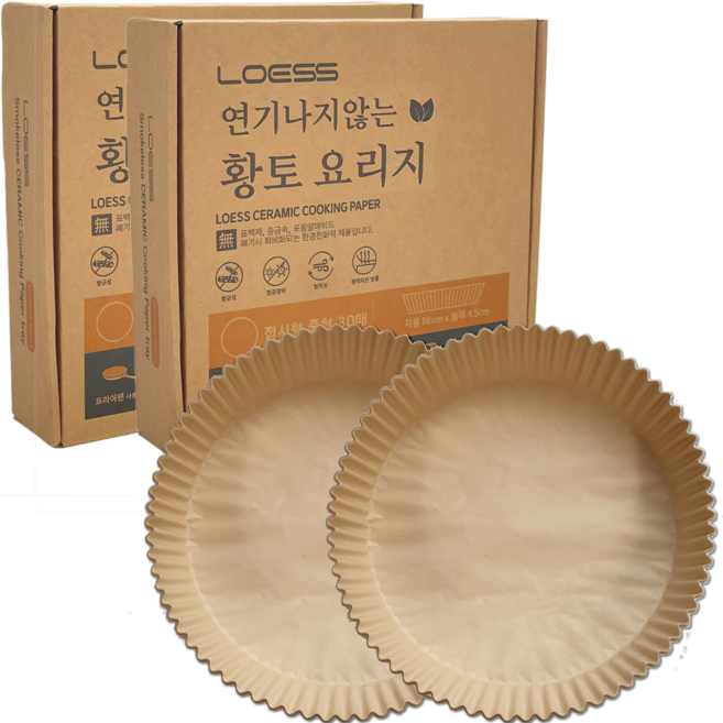 로이스 연기나지 않는 황토 종이호일 30p, 2개